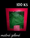 hotové lístky - tmavá zelená - 100 ks