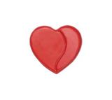 Čokoládové 3D Srdiečka - Red Heart - Mini balenie 40 ks