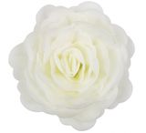 Ruža z jedlého papiera - maxi 12,5 cm - Biela