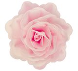Ruža z jedlého papiera - maxi 12,5 cm - ružovo-biela (tieňovaná)