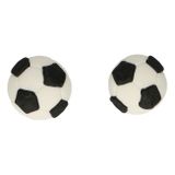 Hotové cukrové dekorácie - Futbalové lopty - VO BAL. 3 sady