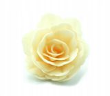 Ruže z jedlého papiera - veľké - Krémové 7cm (15ks)