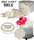 Crystal Candy vločky -perleťové biele - Zvýh. balenie 3ks