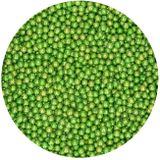 Cukrové perly - Metalické zelené (s leskom) - 5 ks v bal.