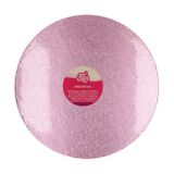 Hrubé podnosy pod tortu svetlo ružová - 35cm - 2 ks