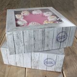 Krabičky na zákusky a koláčiky s okienkom - Home Made - 21x21 cm (10 ks)