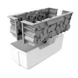 Silikomart 3D design - FORÊT - Hromada dreva