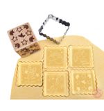 Pečiatkovacia kocka na cookies - motív Unicorn (s vykrajovačkou)