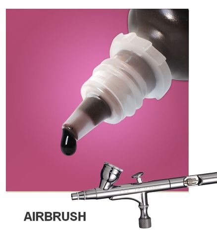 airbrush farba - BURGUNDY - VO BALENIE 3 ks
