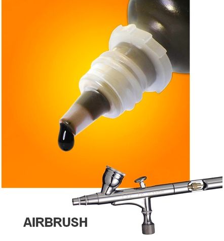 airbrush farba - Orange - VO balenie 3 ks
