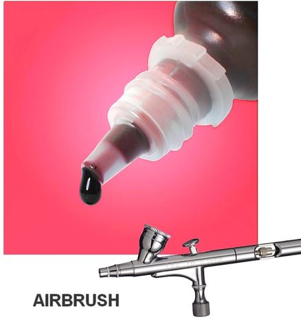 airbrush farba - ROSE - VO BALENIE 3 ks