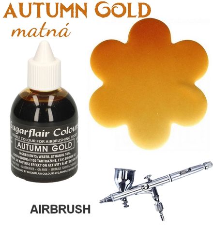 Airbrush farba / tekutá farba - matná Autumn Gold - 60 ml