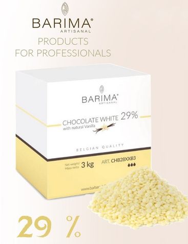 Barima - belgická značková čokoláda - Biela 29 % (3kg)