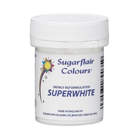 Beloba prášková Sugarflair (bez E171) - Super Biela 20g