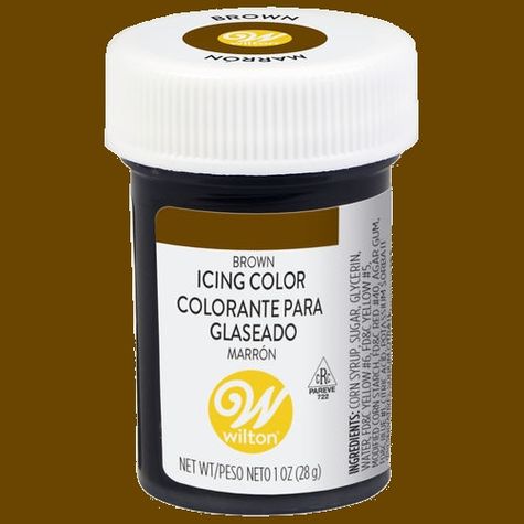 Wilton gel. farba Brown (hnedá) - 6 ks v balení