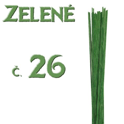 č. 26 - flóristický drôt - ZELENY