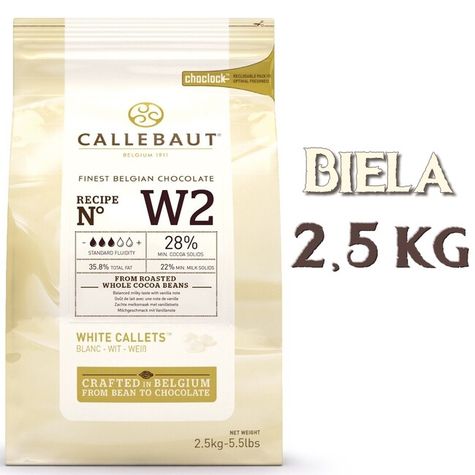 Callebaut Chocolate Biela W2 - XL pack 2,5 kg