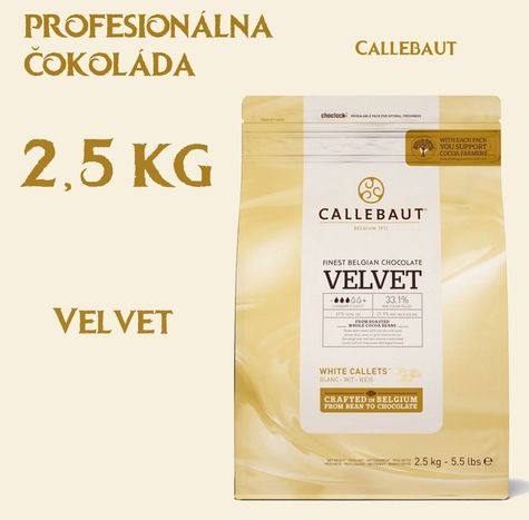Callebaut Velvet Chocolate - 2,5 kg (špecialna biela)