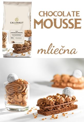 Chocolate Mousse Callebaut - Mliečna - Zvýh. balenie 3 ks