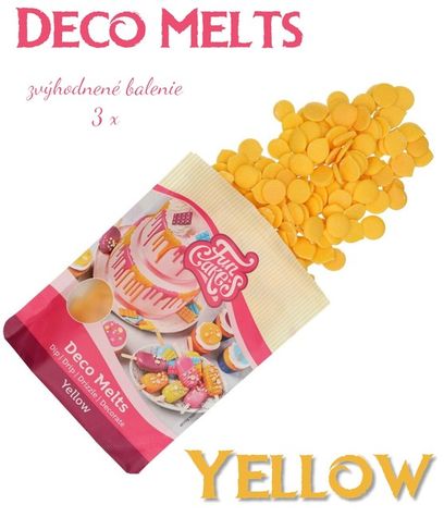 Deco Melts žltá Yellow - zvýh. balenie 3 ks