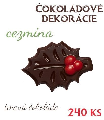 Čokoládové dekorácie - Cezmína (240 ks)