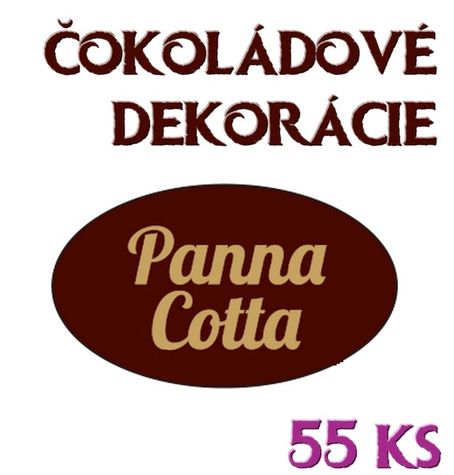 Čokoládové dekorácie Panna Cotta - 55 ks