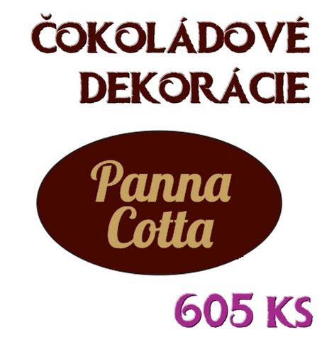 Čokoládové dekorácie Panna Cotta - 605 ks