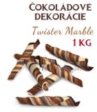 Čokoládové dekorácie - Twister Marble (1000g)