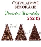 Čokoládové dekorácie - Vianočné Stromčeky