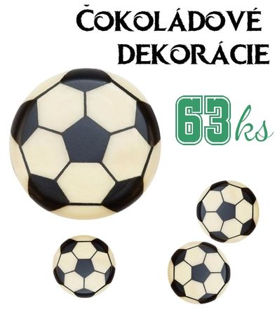 čokoládové futbalové lopty (dukátiky) - 63 ks