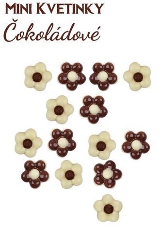 Čokoládové Mini kvetinky - (1cm) - 384 ks
