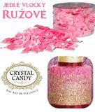 Crystal Candy - Jedlé vločky Rose Ružové