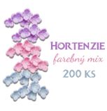 Cukrové kvetinky Hortenzie - farebný mix 200 ks