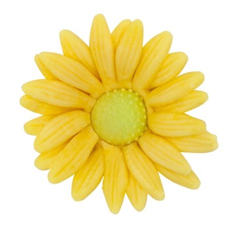 Cukrové kvety - Margarétky - Žlté - Zvýh. balenie 2 x 48 ks