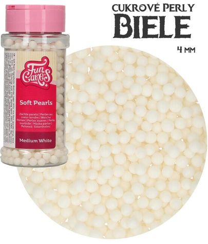 Cukrové perly - Biele (4mm)