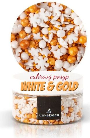 Cukrový posyp Fantasy White&Gold (100g)