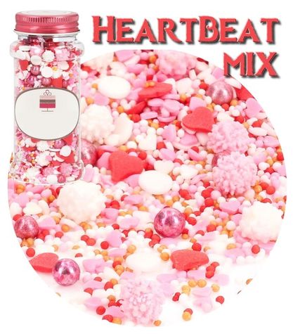 Cukrový posyp HeartBeat - zmiešaný srdiečkový mix