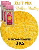 Cukrový posyp - Yellow Medley- zvýhodnené balenie 3 ks