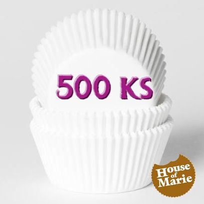 cupcake košíčky Biele - značka House of Marie - 500 ks