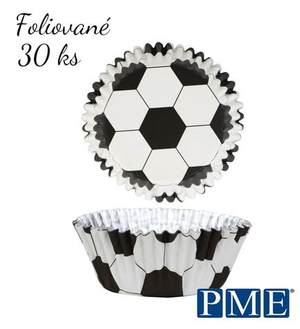 cupcake košíčky - foliované Futbalové