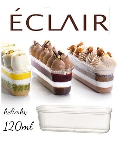 Dezertné poháriky - Eclair 120 ml (25 ks)
