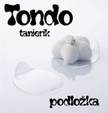 dizajnové plastové tanieriky / podožky Tondo - 100 ks