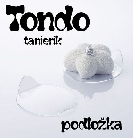 dizajnové plastové tanieriky / podožky Tondo - 100 ks