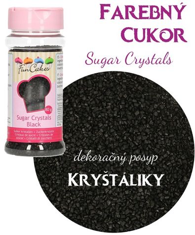 Farebný cukor (FC) Čierny - zvýh.bal. 5 ks
