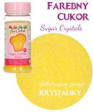 Farebný cukor - kryštáliky - Žlté