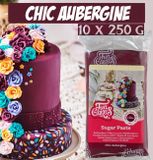 farebný fondant Chic Aubergine - zvýhodnené bal. 10 x 250g