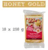 farebný fondant Honey Gold - zvýhodnené bal. 10 x 250g