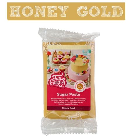 farebný fondant Medová Zlatá - Honey Gold 250g