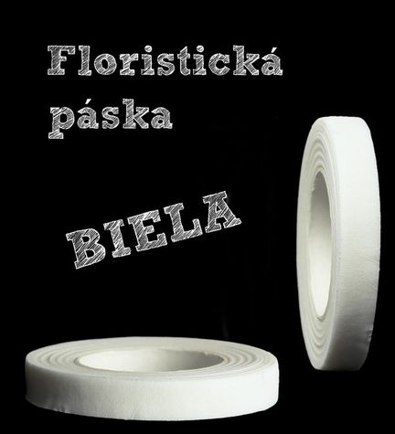 Flóristická páska - Biela