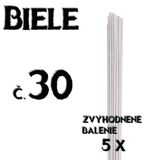 Floristické drôty - BIELE - č.30 - 5 ks